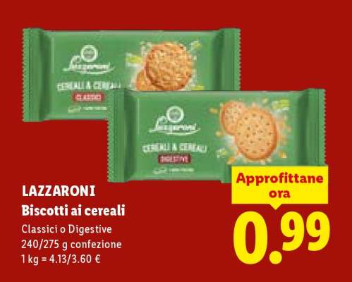LAZZARONI Biscotti ai cereali