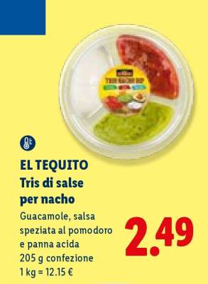 EL TEQUITO Tris di salse per nacho