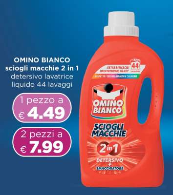 OMINO BIANCO sciogli macchie 2 in 1