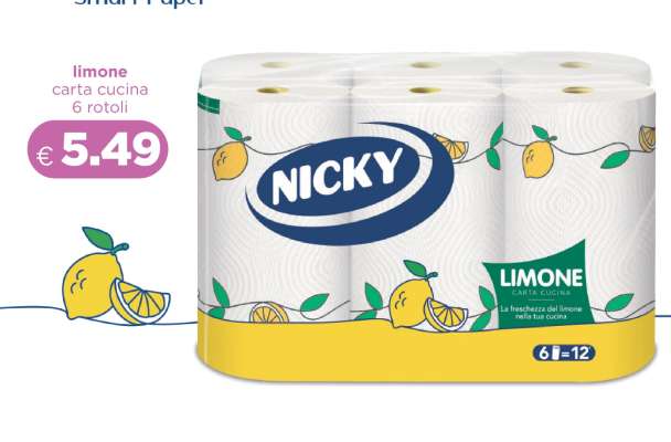 NICKY limone carta cucina