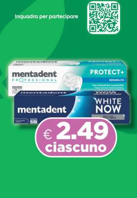 Mentadent Professional Protect+ e Mentadent White Now
