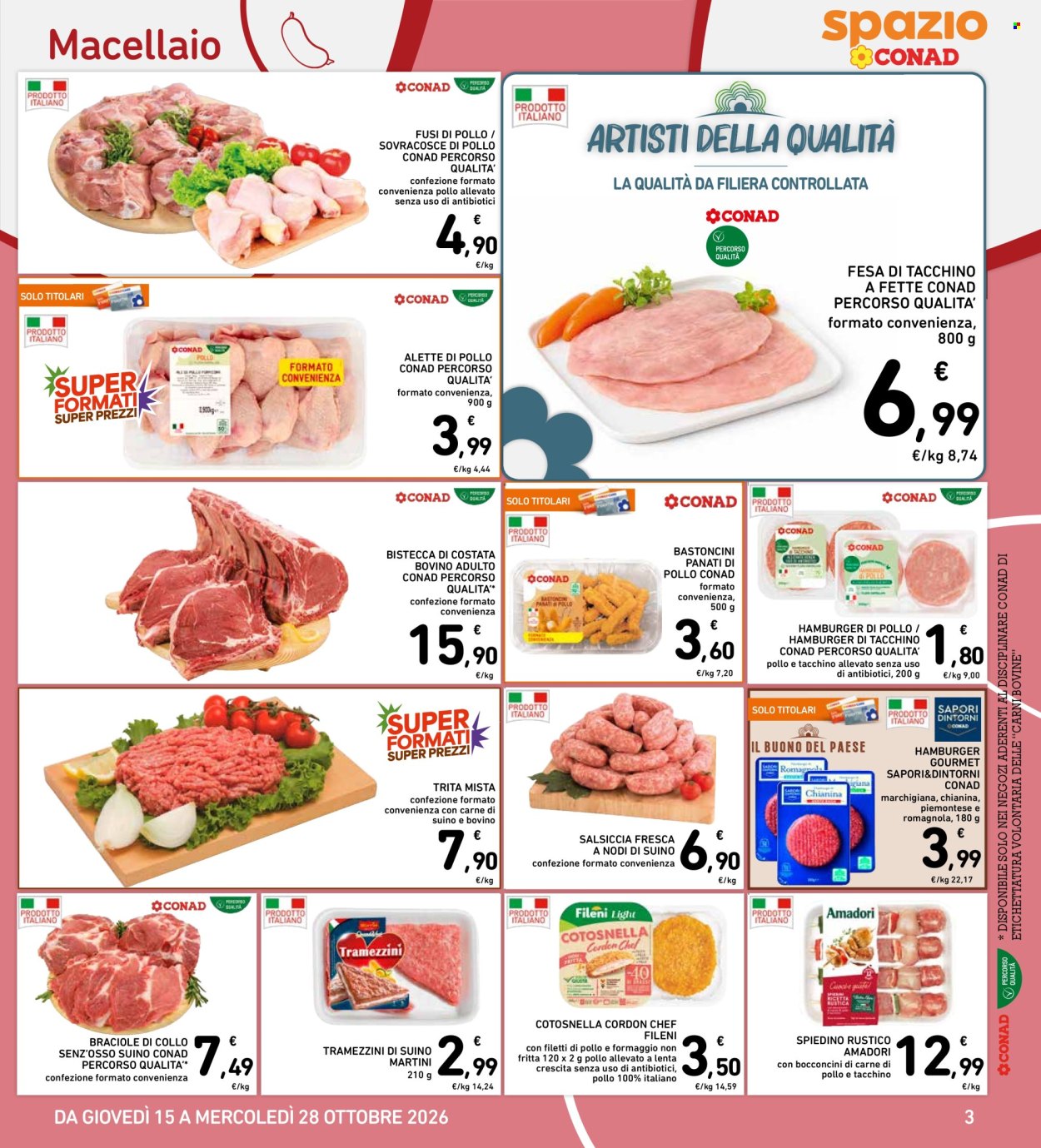 Leták Spazio Conad - 15.10.2026 - 28.10.2026. Strana 3