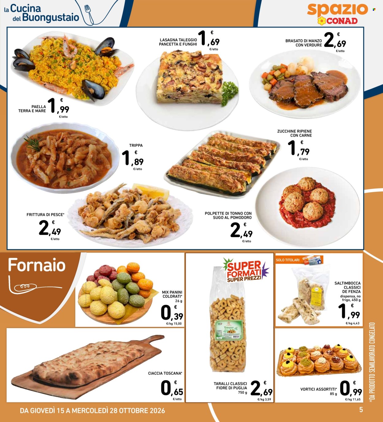 Leták Spazio Conad - 15.10.2026 - 28.10.2026. Strana 5