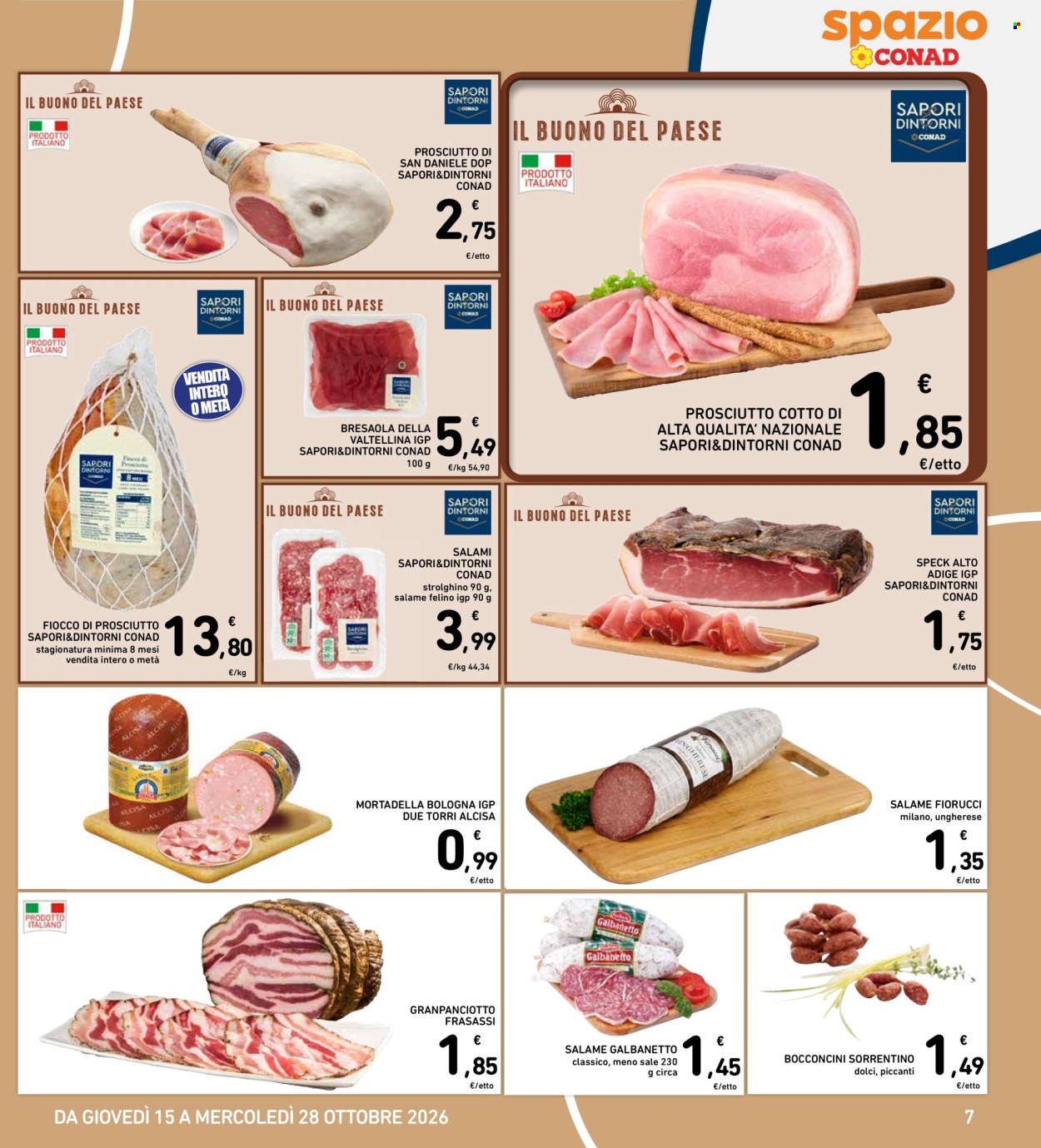 Volantino Spazio Conad - 15/10/2026 - 28/10/2026. Pagina 7