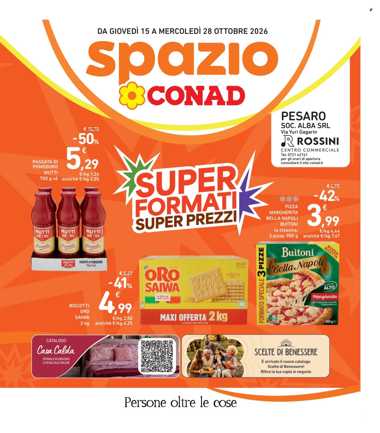 Leták Spazio Conad - 15.10.2026 - 28.10.2026. Strana 1