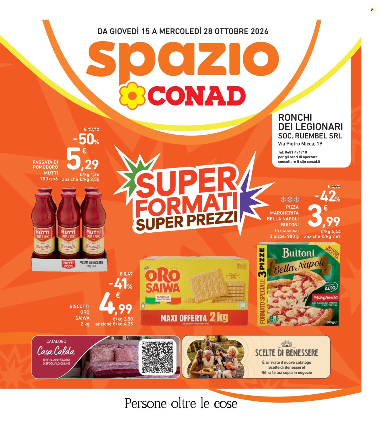 Leták Spazio Conad - 15.10.2026 - 28.10.2026. Strana 1