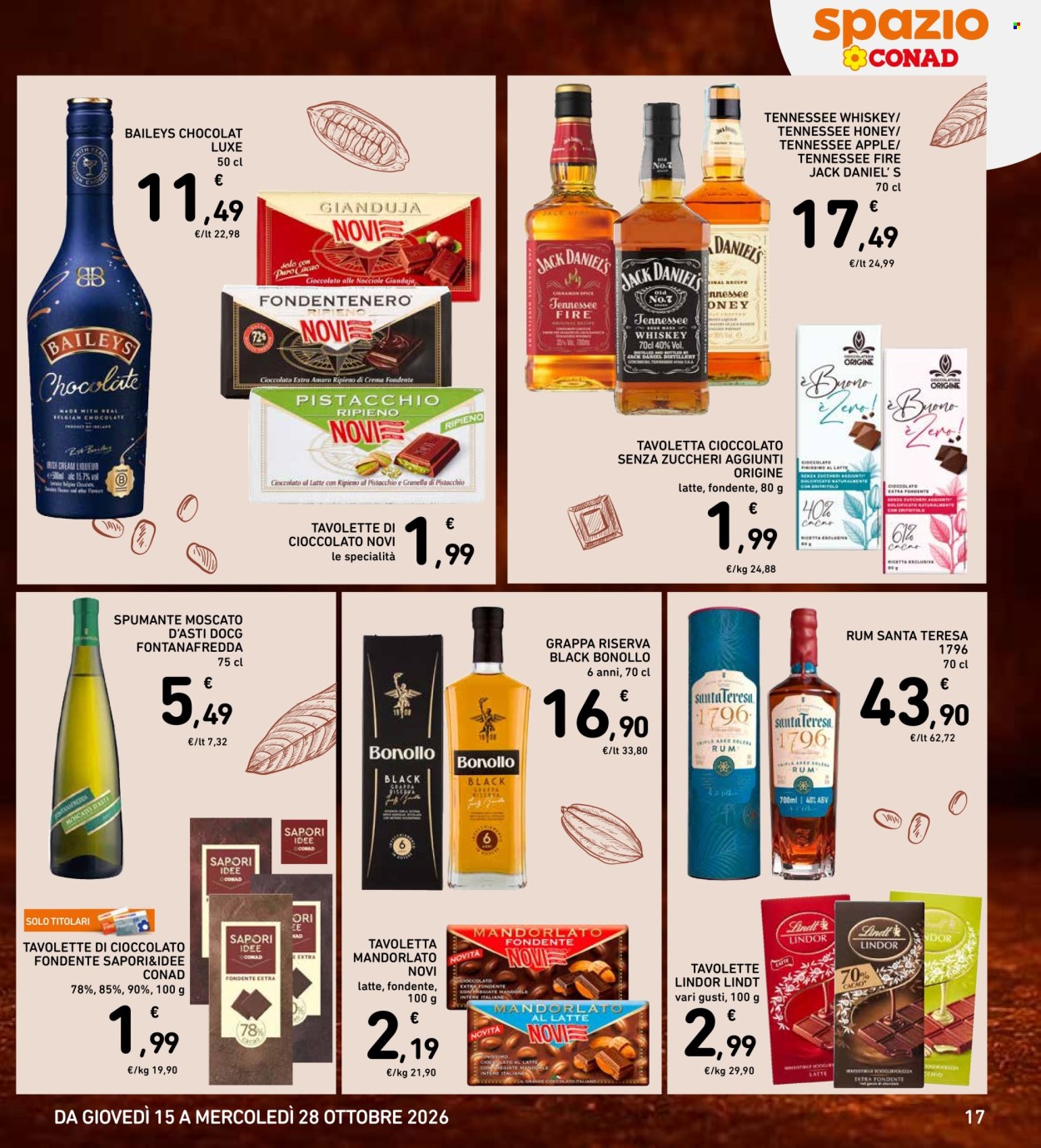 Leták Spazio Conad - 15.10.2026 - 28.10.2026. Strana 17