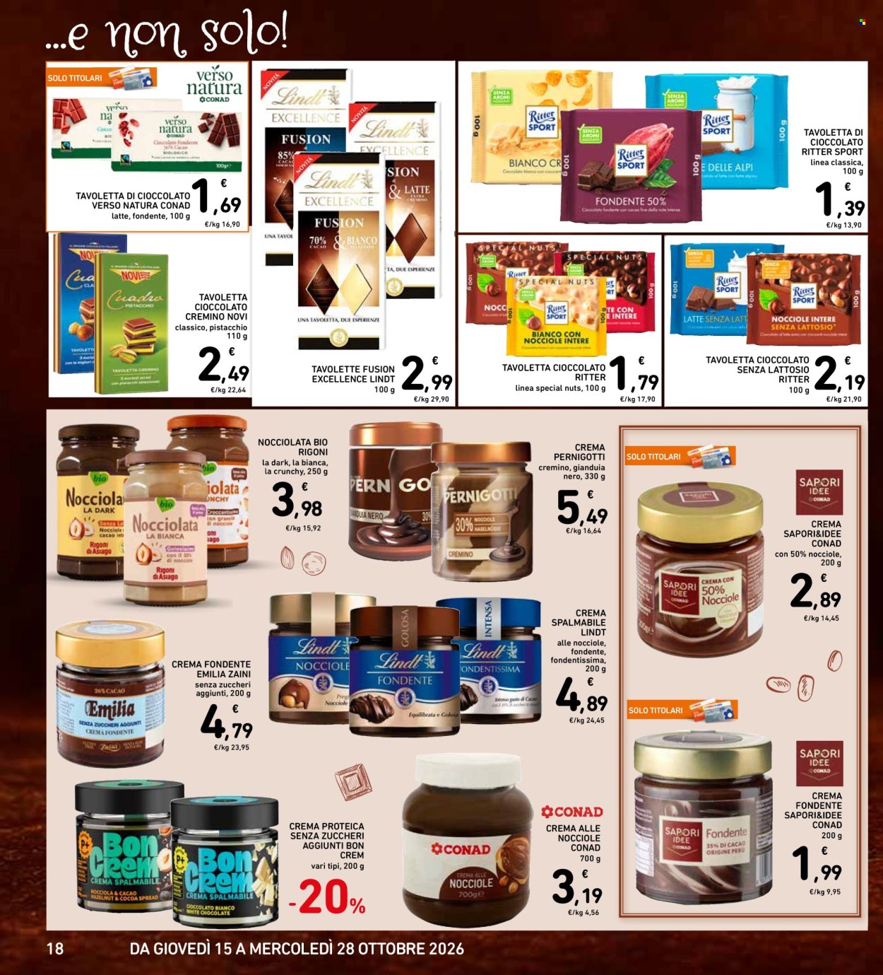 Leták Spazio Conad - 15.10.2026 - 28.10.2026. Strana 18