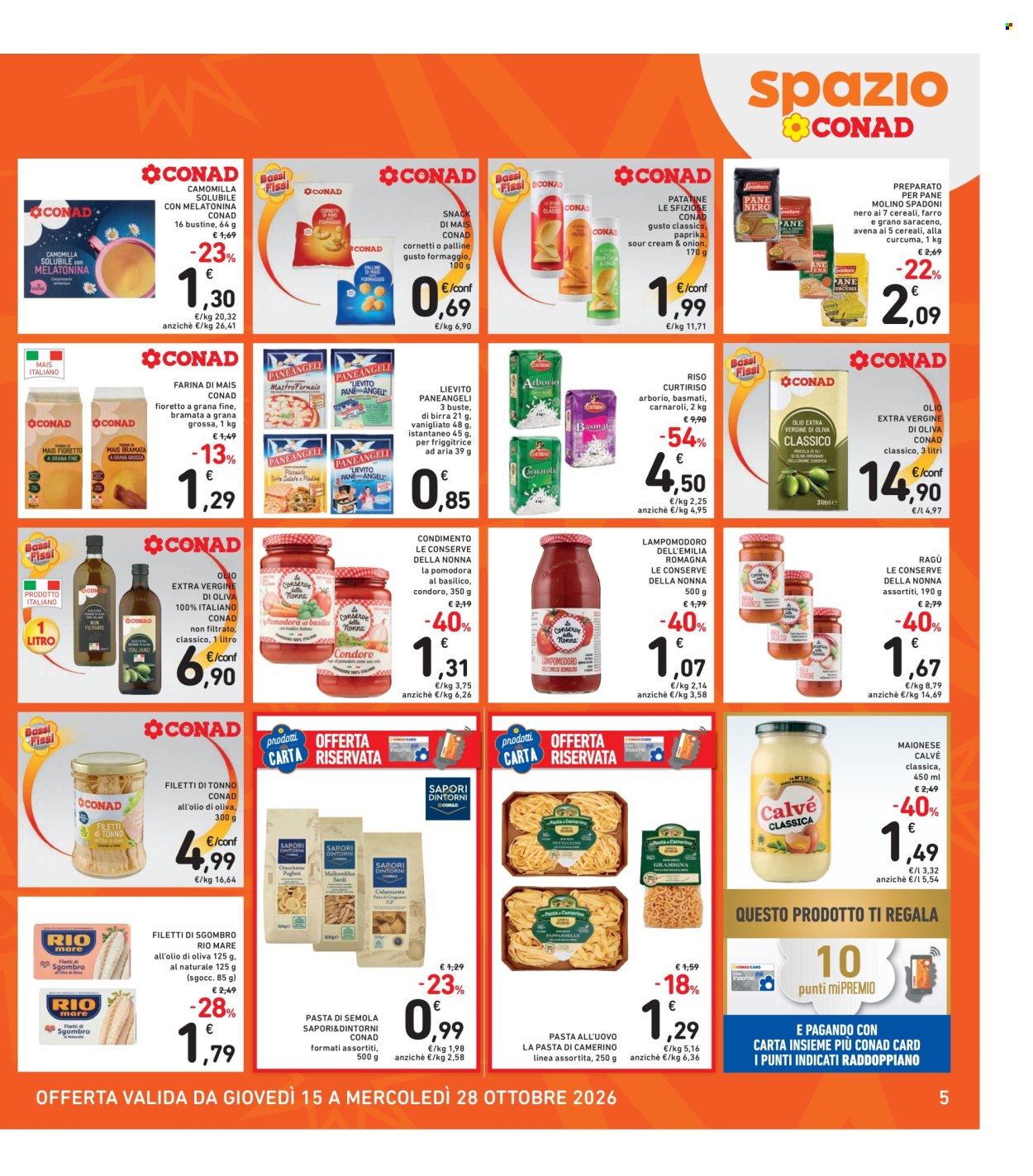 Leták Spazio Conad - 15.10.2026 - 28.10.2026. Strana 5