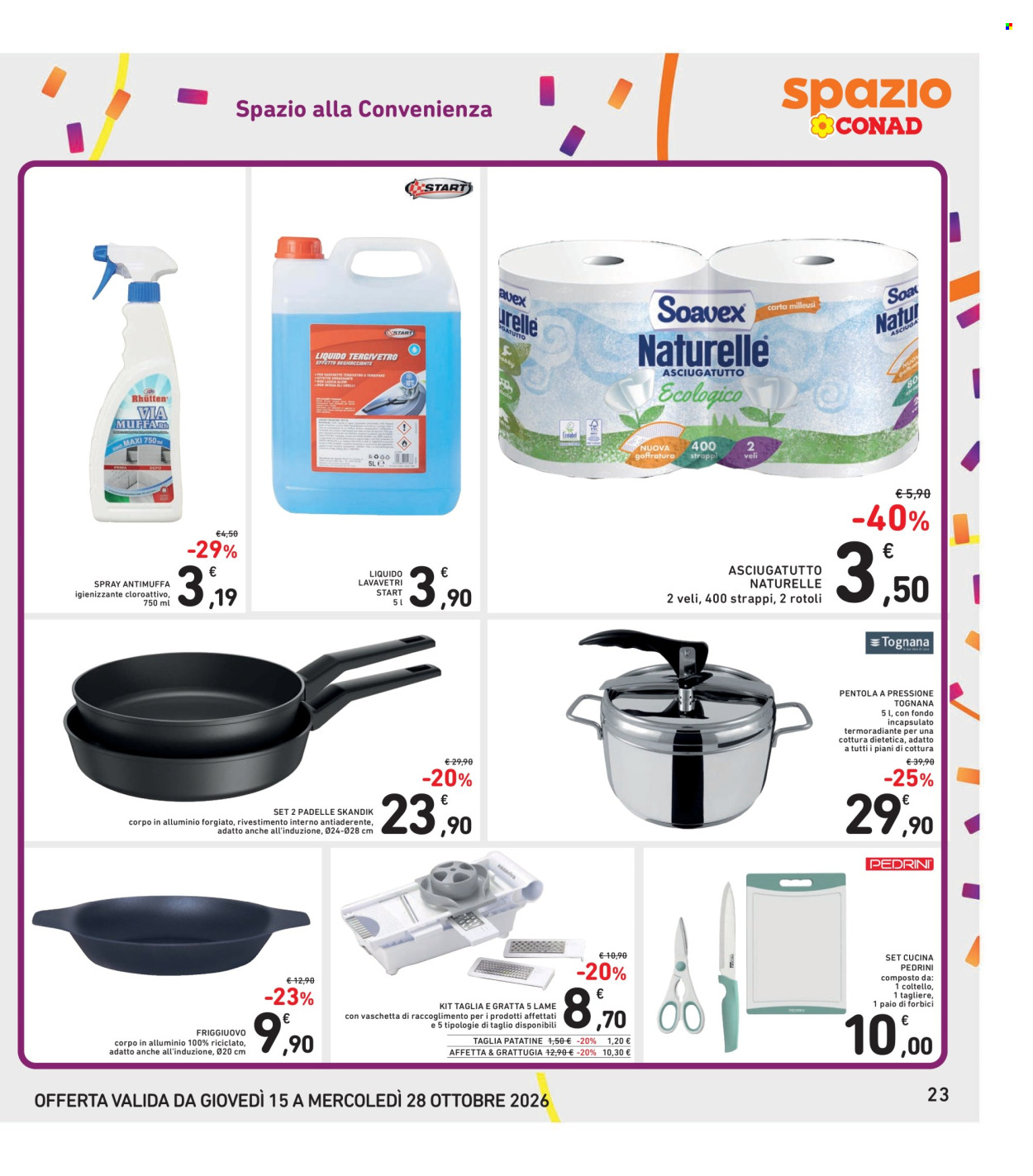 Leták Spazio Conad - 15.10.2026 - 28.10.2026. Strana 23