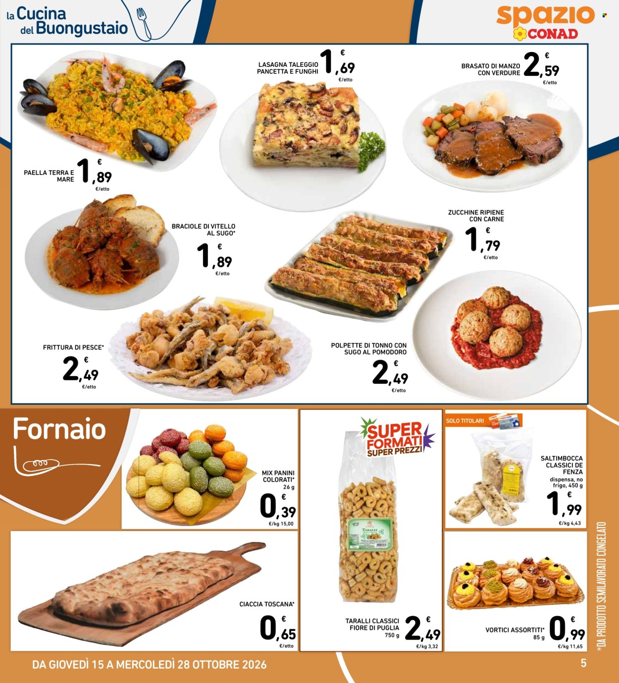 Volantino Spazio Conad - 15/10/2026 - 28/10/2026. Pagina 5