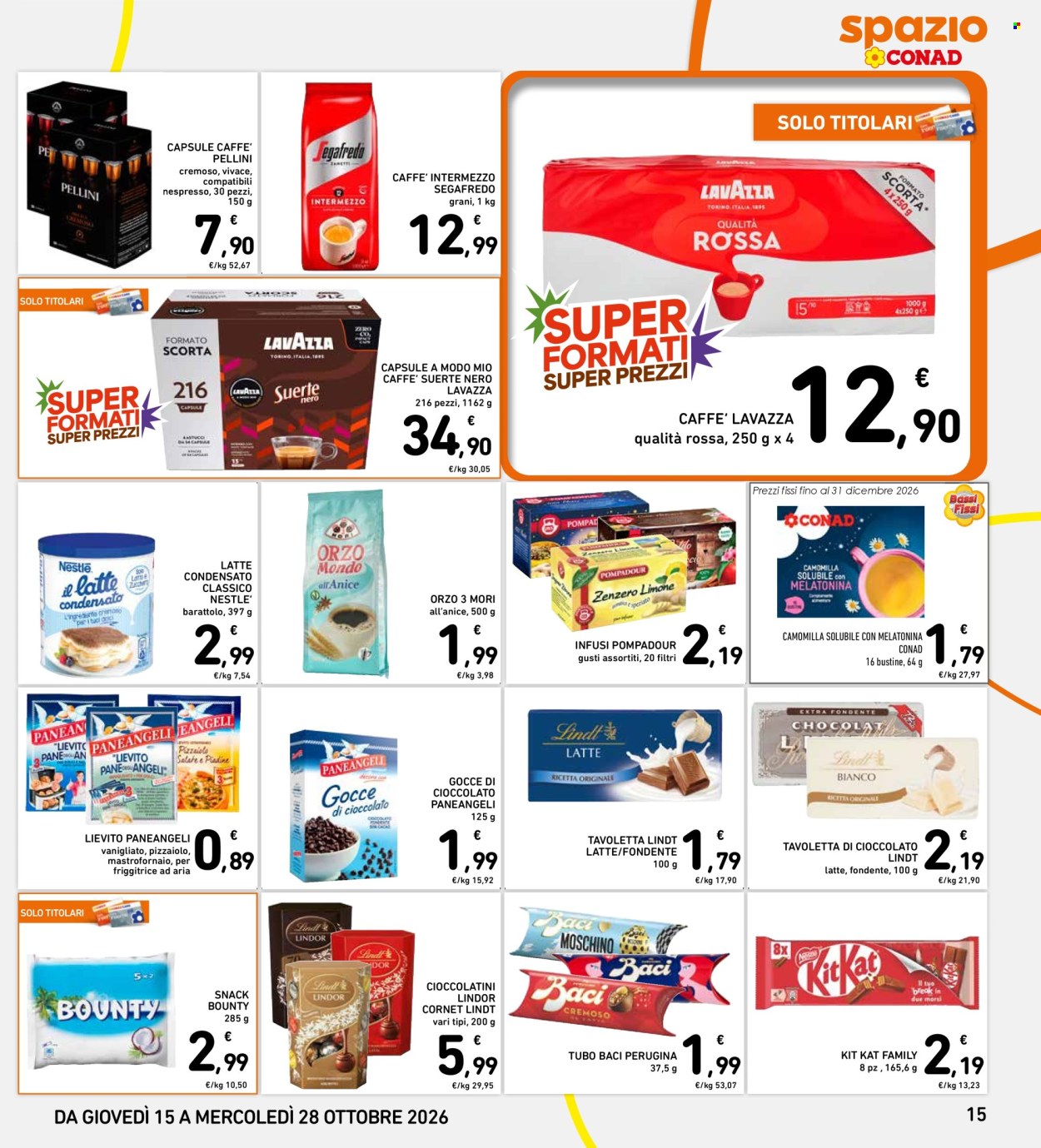 Leták Spazio Conad - 15.10.2026 - 28.10.2026. Strana 15