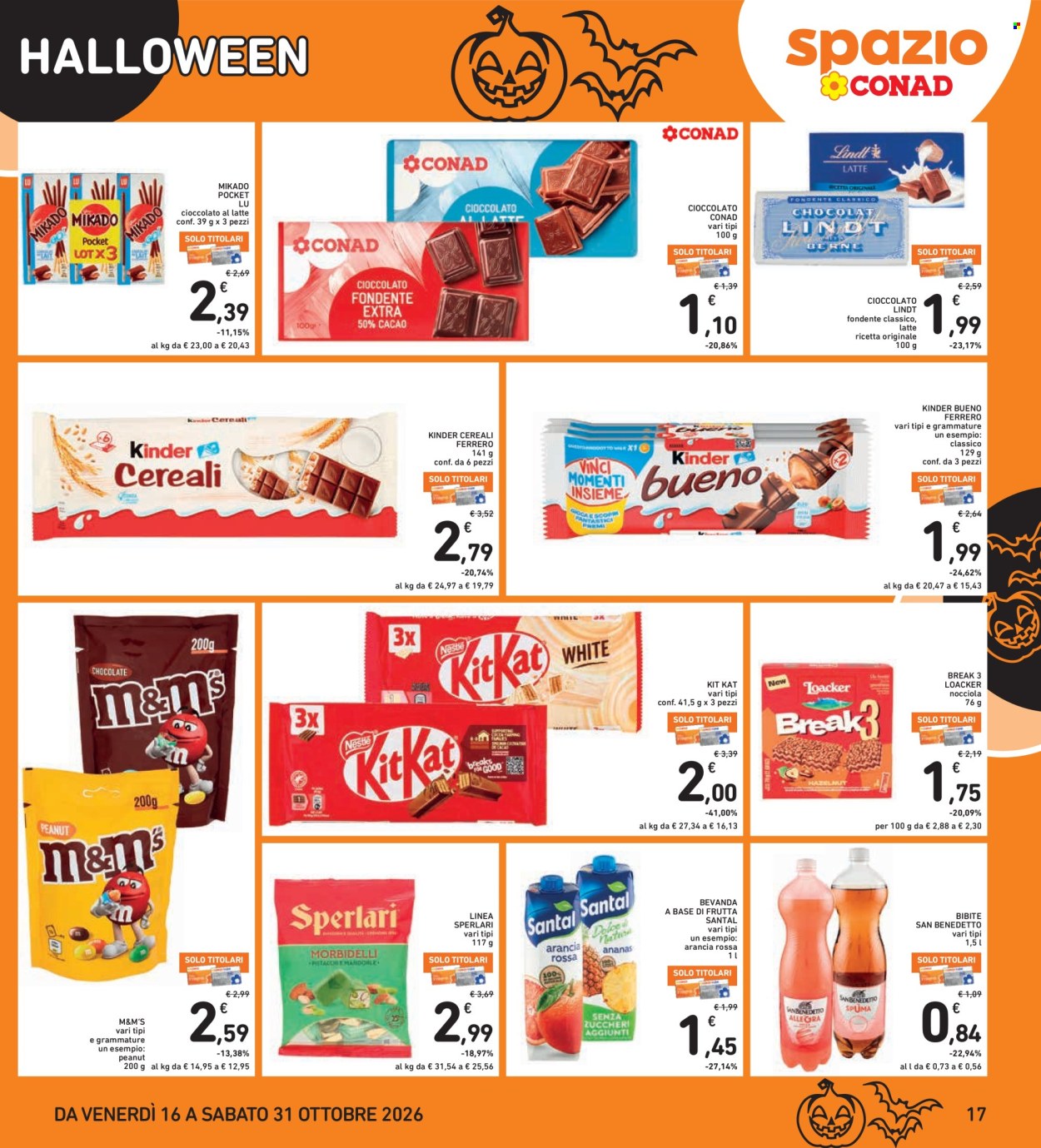 Volantino Spazio Conad - 16/10/2026 - 29/10/2026. Pagina 17