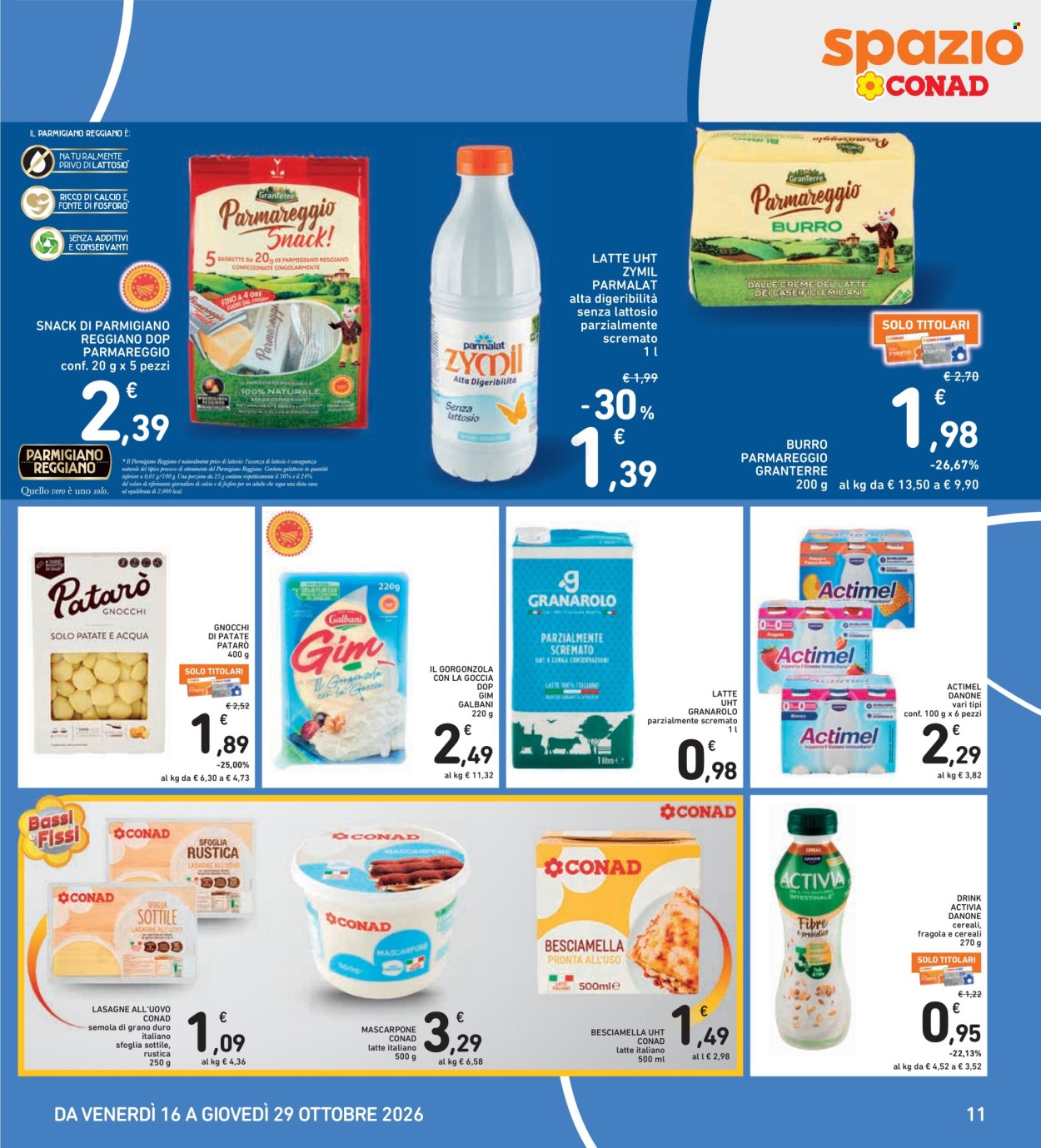 Leták Spazio Conad - 16.10.2026 - 29.10.2026. Strana 11