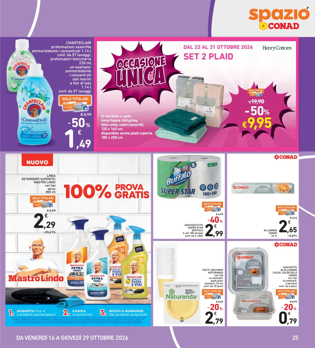 Leták Spazio Conad - 16.10.2026 - 29.10.2026. Strana 25