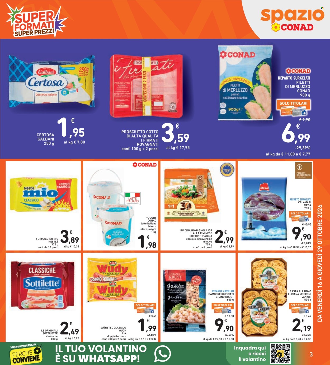 Leták Spazio Conad - 16.10.2026 - 29.10.2026. Strana 3