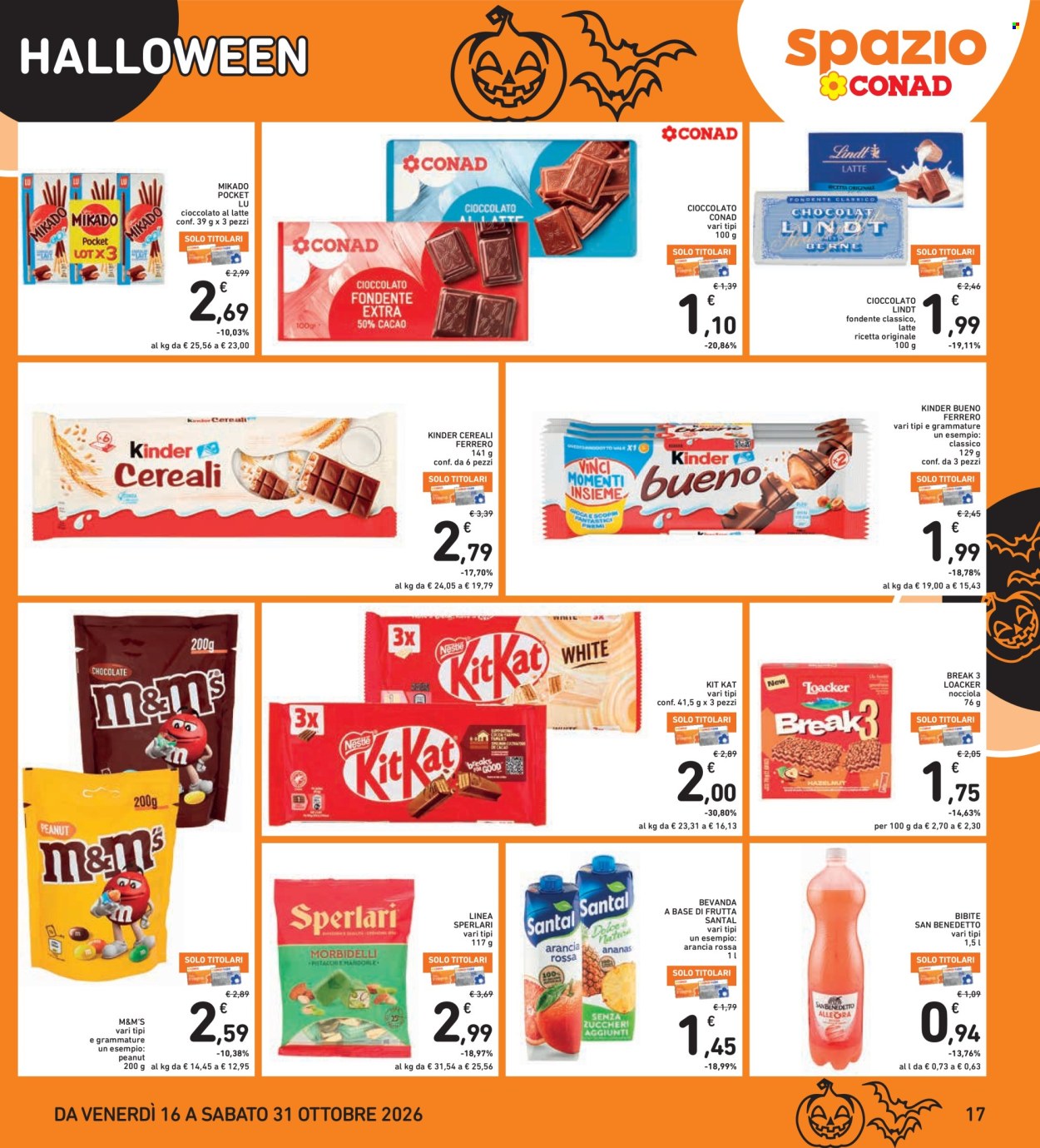 Leták Spazio Conad - 16.10.2026 - 29.10.2026. Strana 17