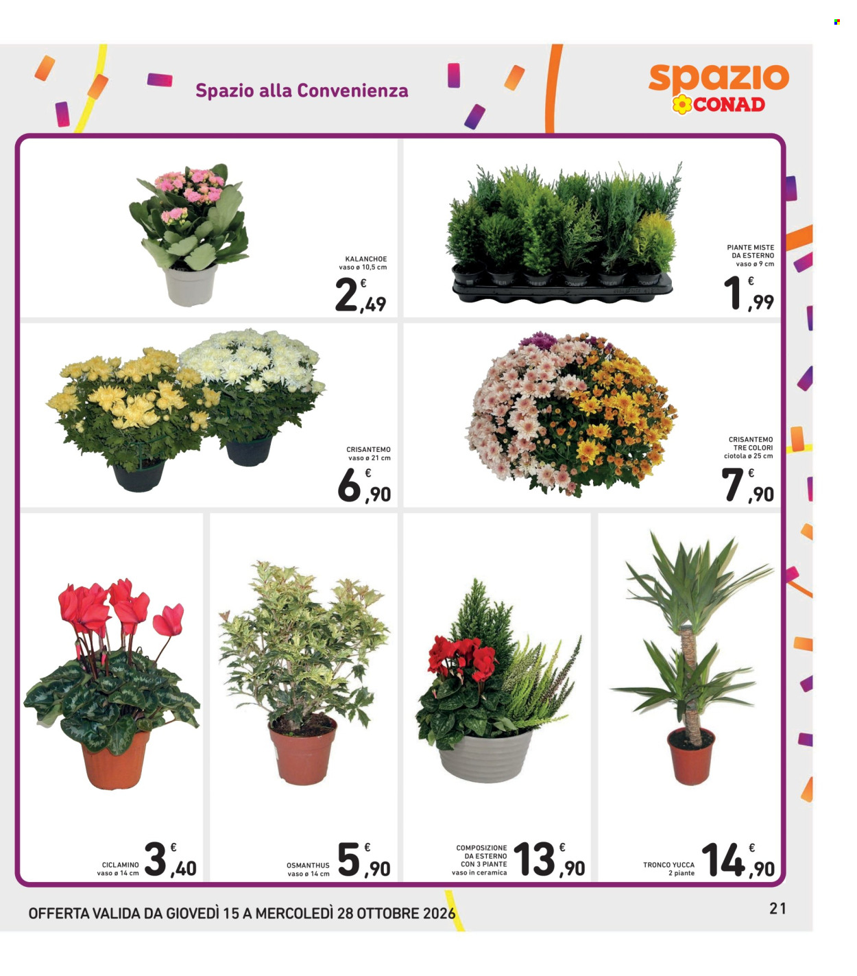 Leták Spazio Conad - 15.10.2026 - 28.10.2026. Strana 21