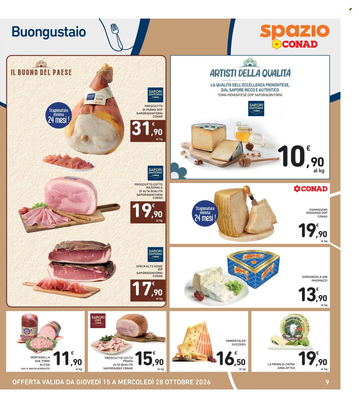 Leták Spazio Conad - 16.10.2026 - 29.10.2026. Strana 9