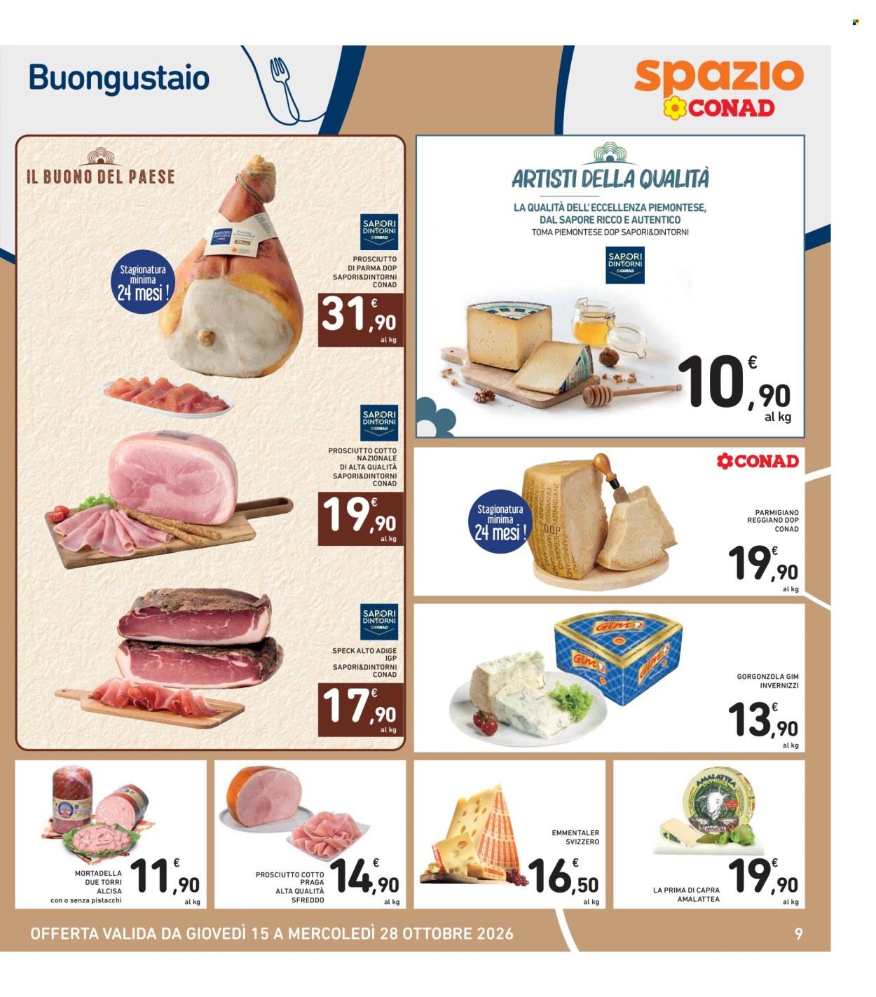 Leták Spazio Conad - 16.10.2026 - 29.10.2026. Strana 9