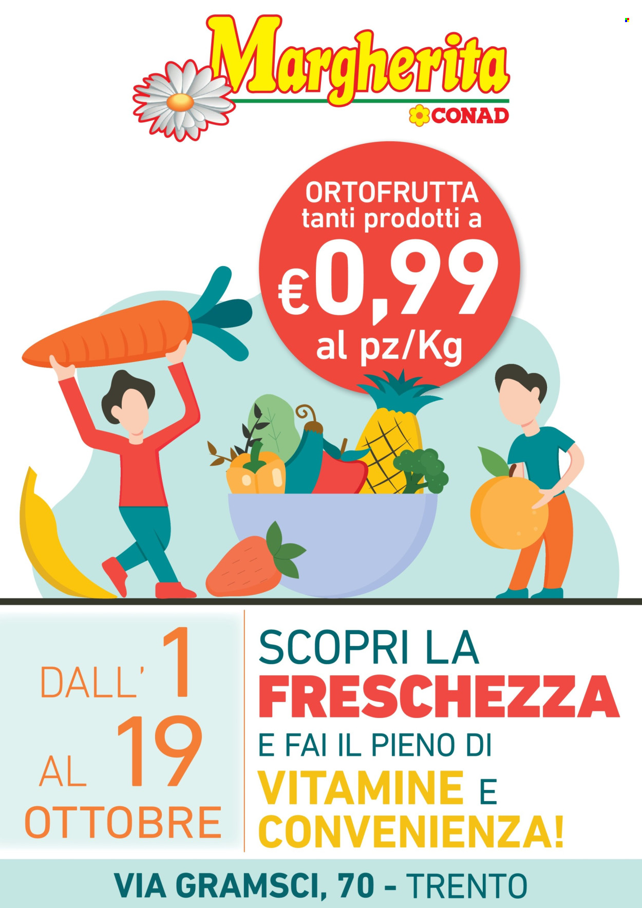 Leták Margherita Conad - 1.10.2026 - 19.10.2026. Strana 1