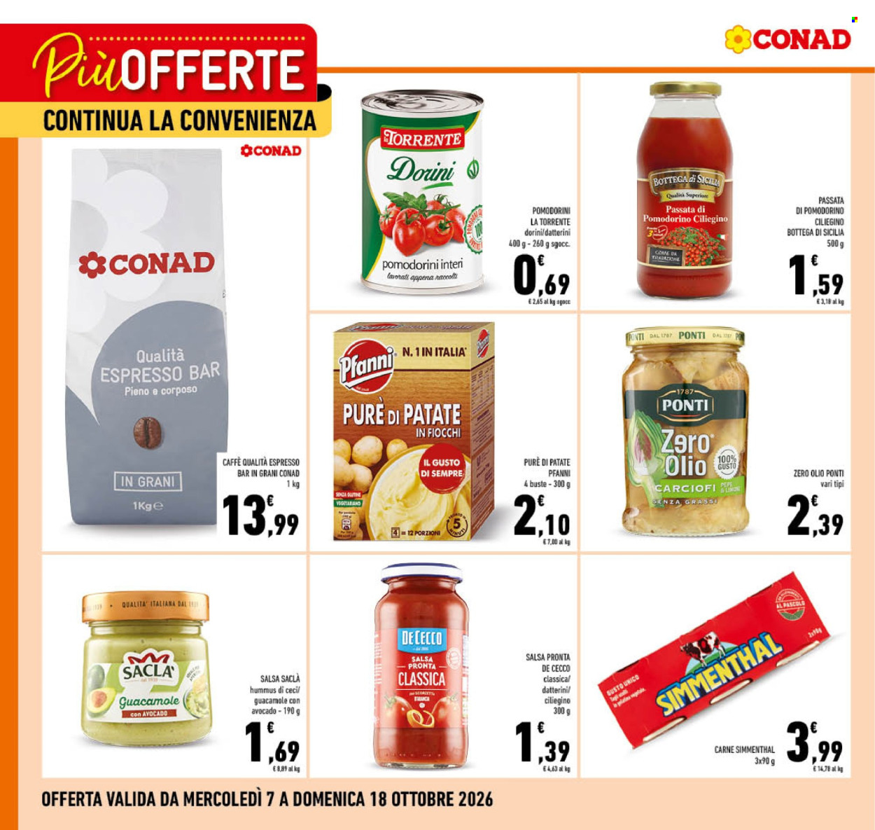 Volantino Conad - 7/10/2026 - 18/10/2026. Pagina 1