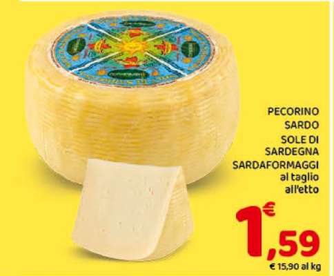 PECORINO SARDO SOLE DI SARDEGNA SARDAFORMAGGI