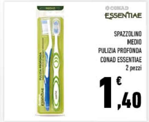 Spazzolino Medio Pulizia Profonda Conad Essentiae