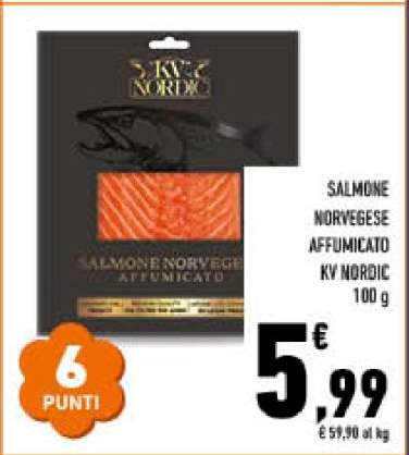 Salmone Norvegese Affumicato KV Nordic