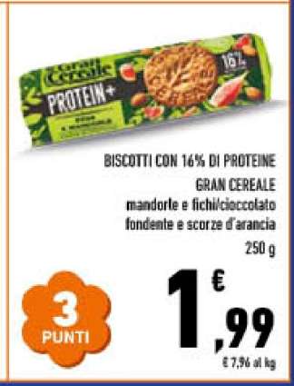 Biscotti con 16% di proteine