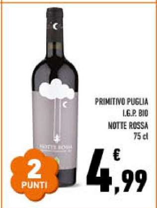 PRIMITIVO PUGLIA I.G.P. BIO NOTTE ROSSA 75 cl