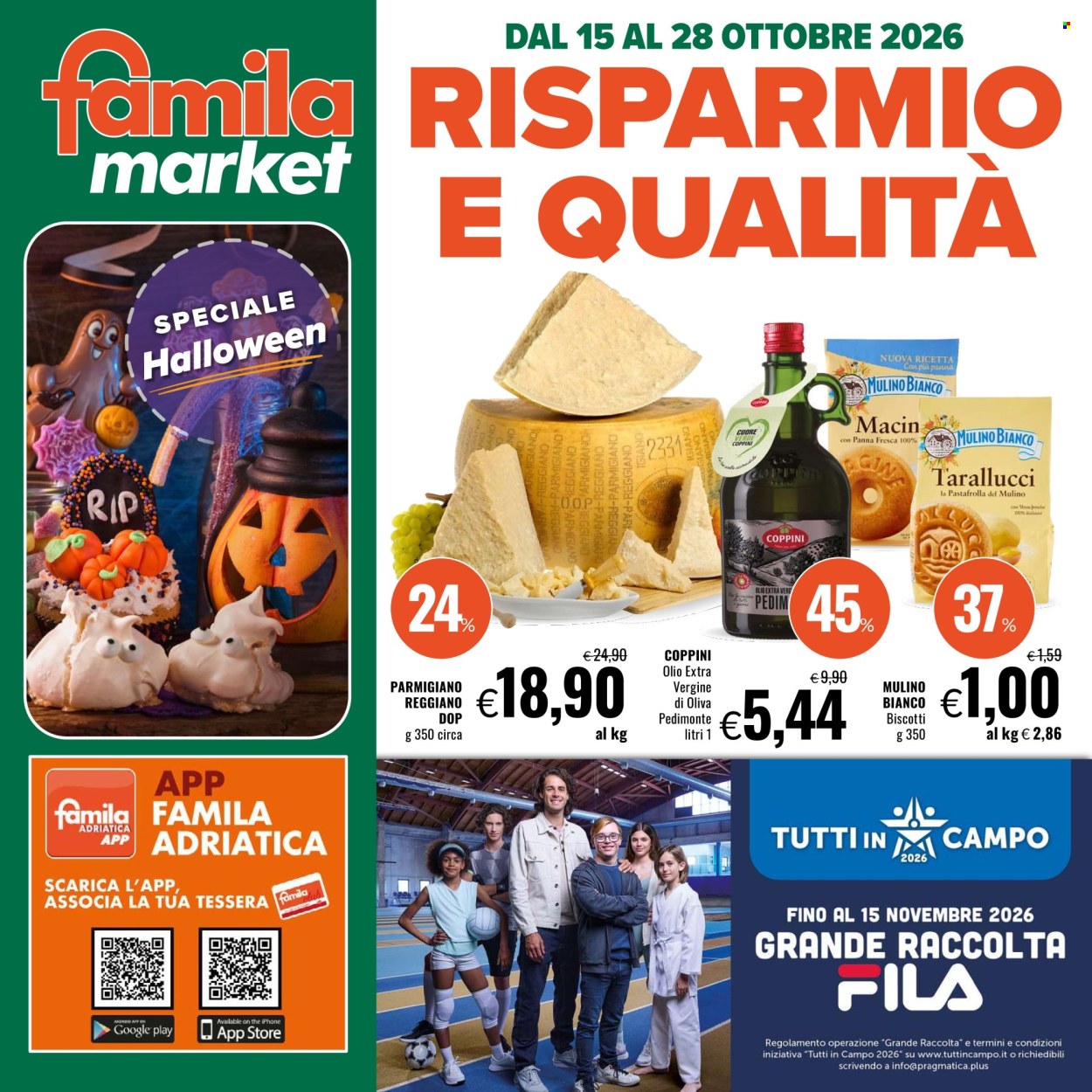 Volantino Famila - 15/10/2026 - 28/10/2026. Pagina 1