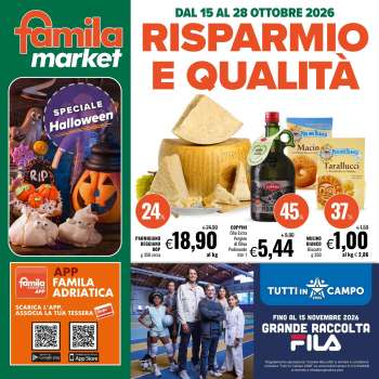 Volantino Famila - 15/10/2026 - 28/10/2026.