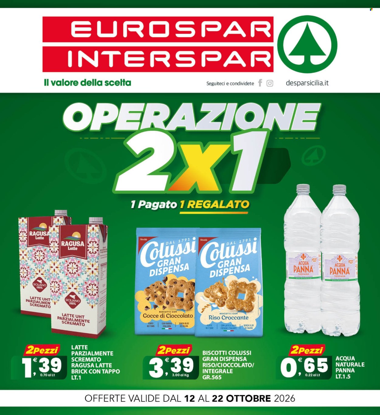 Leták Eurospar - 12.10.2026 - 22.10.2026. Strana 1