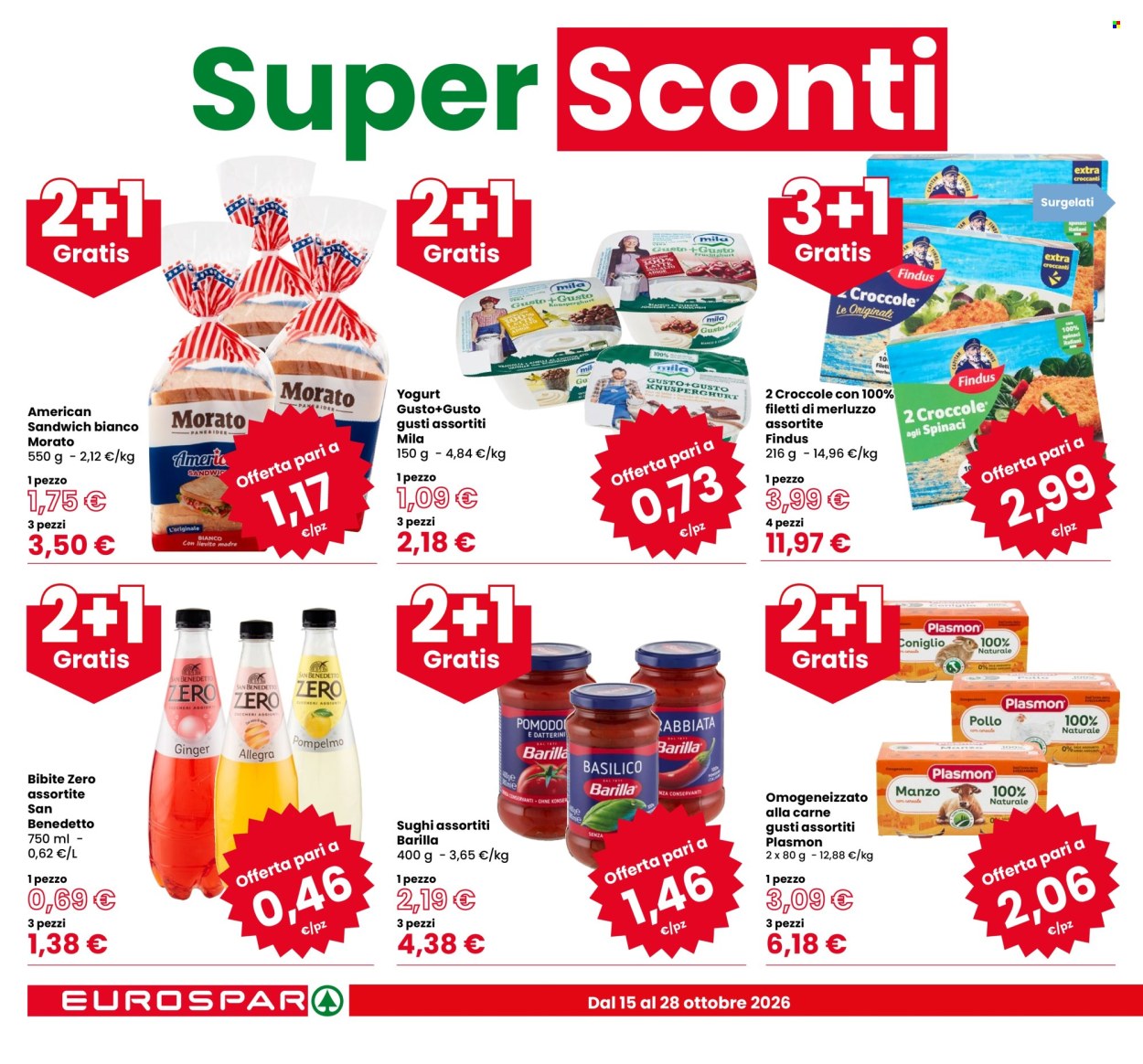 Leták Eurospar - 15.10.2026 - 28.10.2026. Strana 2