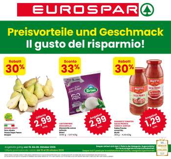Volantino Eurospar - 15/10/2026 - 28/10/2026.