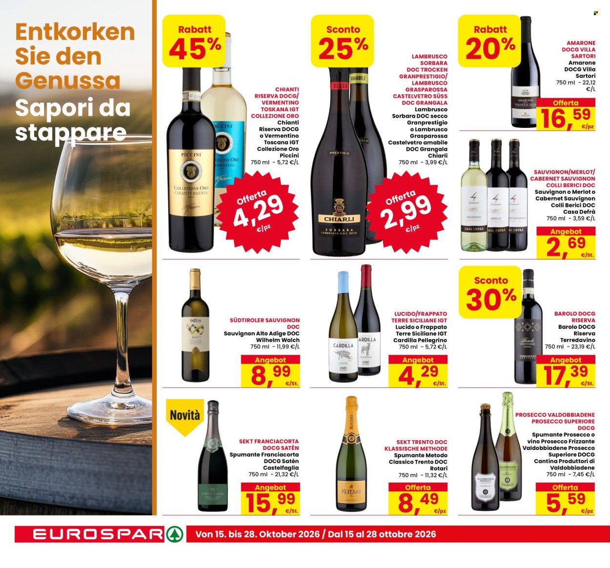 Leták Eurospar - 15.10.2026 - 28.10.2026. Strana 10