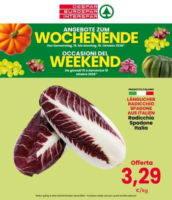 Volantino Eurospar - 15/10/2026 - 18/10/2026.