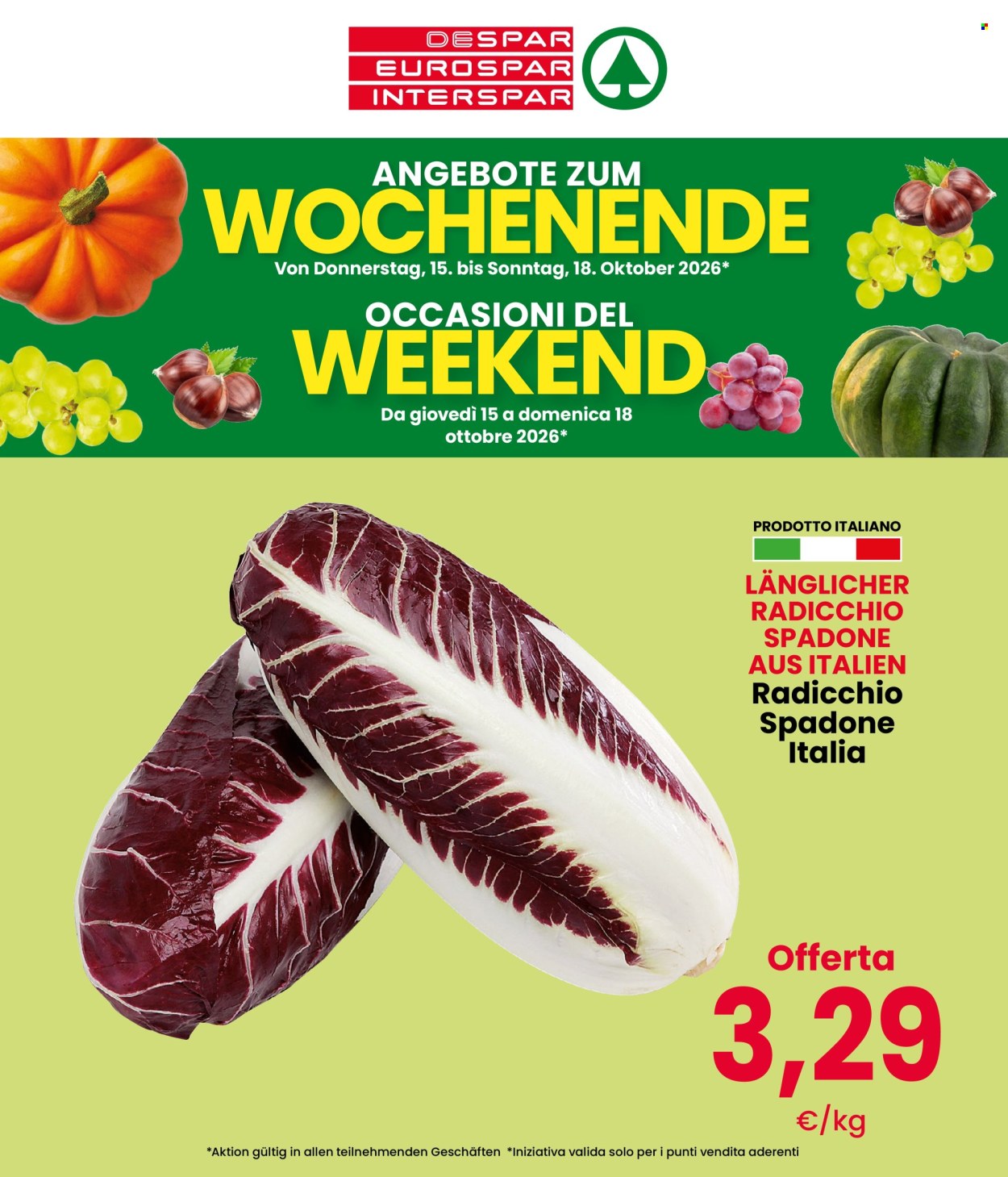 Leták Interspar - 15.10.2026 - 18.10.2026. Strana 1