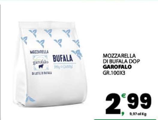 MOZZARELLA DI BUFALA DOP GAROFALO GR.100X3