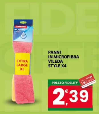 PANNI IN MICROFIBRA VILEDA STYLE X4