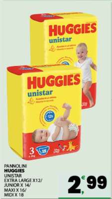 PANNOLINI HUGGIES UNISTAR