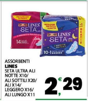 LINES SETA ULTRA ALI NOTTE X10