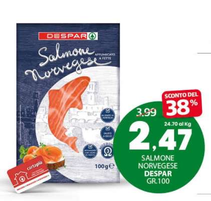 SALMONE NORVEGESE DESPAR GR.100