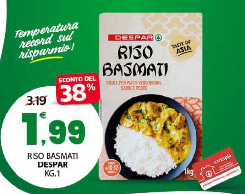 RISO BASMATI DESPAR KG.1