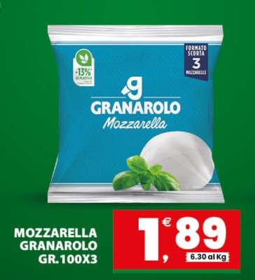 MOZZARELLA GRANAROLO GR.100X3