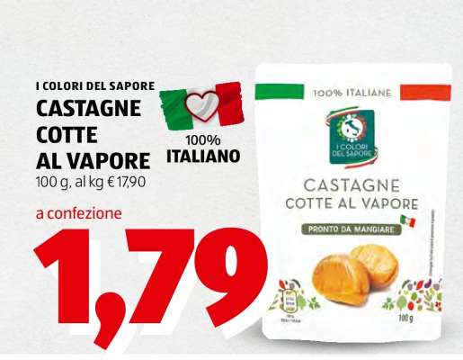 CASTAGNE COTTE AL VAPORE