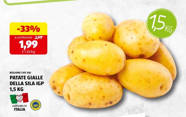 PATATE GIALLE DELLA SILA IGP