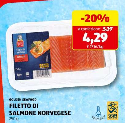 GOLDEN SEAFOOD FILETTO DI SALMONE NORVEGESE