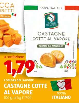 CASTAGNE COTTE AL VAPORE